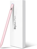 Charging HATOKU Pencil for iPad with Tilt &amp Palm Rejection Magnetic Stylus Pen for ipad Air M3/3/4/5 iPad mini 5/6 ipad 6/7/8/9/10/11 Gen ipad Pro 11/12.9 (Pink)