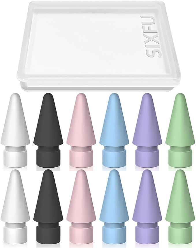 12 PCS, Black,White,Pink,Blue,Purple,Green