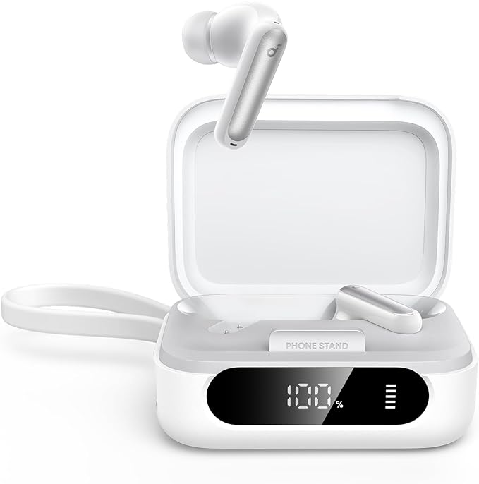 Soundcore P41i by Anker Adaptive Noise Cancelling Earbuds with Portable Phone Charger Only for USB-C Charging 12H Playtime 192H with Case 6-Mic AI Clear Calls IPX5 Wireless Bluetooth Earbuds