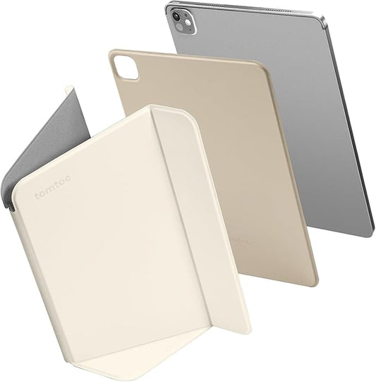 tomtoc iPad Pro Detachable Folio Case for 2024 13 Inch iPad Pro M4 Separable Slim Protective Panel &amp 4-Modes with Ultra-Light Fiberglass Material Support Apple Pencil Pro &amp Auto Wake/Sleep