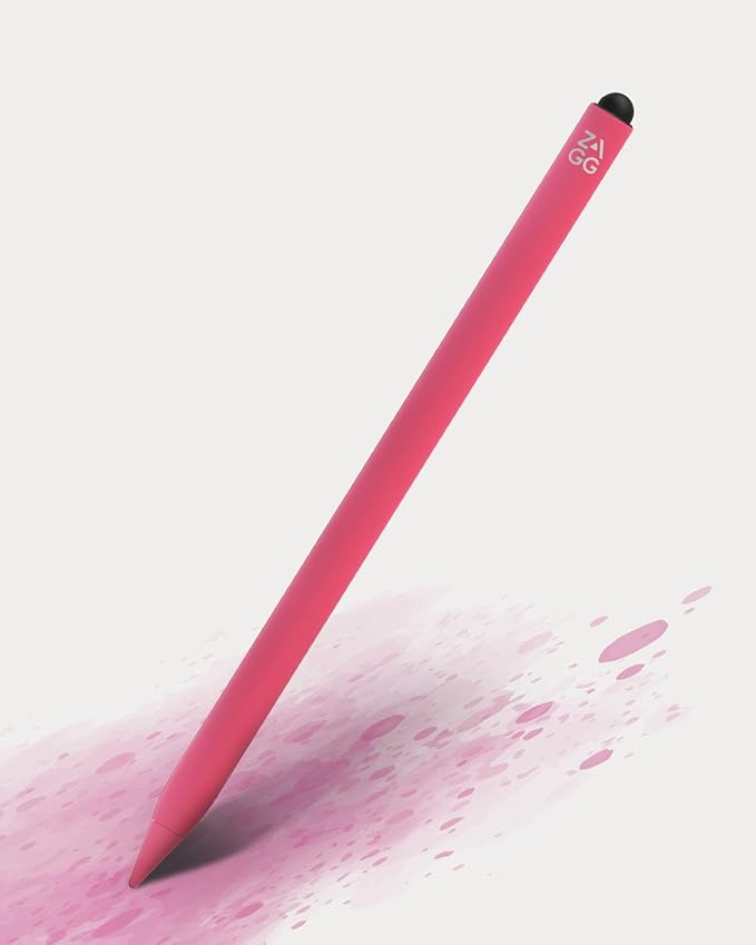ZAGG Pro Stylus 2 with Active &amp Capacitive Tips Palm Rejection Tilt Recognition Bluetooth Pairing Compatible w/iPad Pro 11/12.9 (34 &amp 5 Gen)/Air 10.9/iPad 10.2/9.7/Mini 5/ iPad Air (M2)