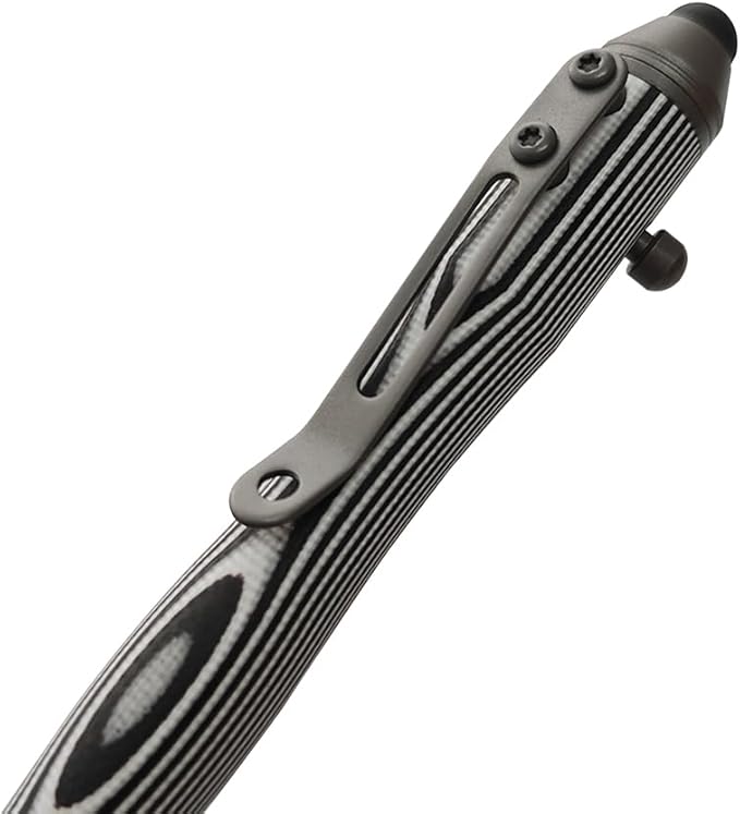 Cool Hand 5.7'' Bolt Action Pens EDC Ballpoint Ink Refillable Stylus for Touch Screen G10 Body w/Pocket Clip Ergonomic Grip with a Free Refill 5375-Z