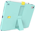 Speck iPad 10.9 Inch Tablet Case and Stand - Scratch Resistant Drop Protection &amp Quick Release Kickstand - for iPad 10th Gen 2022 - StandyShell Glass Teal/Deep Sea Blue/Daisy Yellow