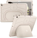 Poetic TurtleSkin Series for Google Pixel Tablet Case 11 inch (2023) Heavy Duty Shockproof Rugged Kids Friendly Drop Protection Silicone Cover Case Porcelain
