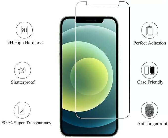 Black Case + Tempered Glass*2