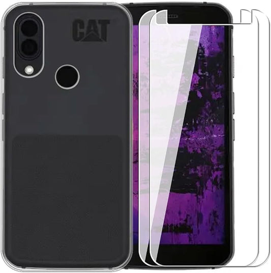 Clear Case + Tempered Glass*2