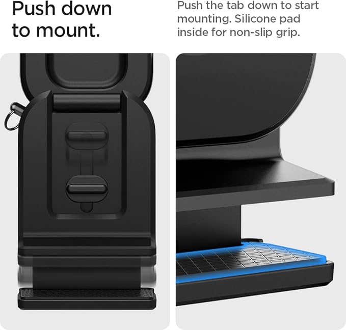 Spigen Airplane Phone Holder MagSafe Phone Mount Travel Essentials and in-Flight Airplane Phone Mount - for iPhones &amp Galaxy Phones with MagSafe Cases &amp Pixel Phones with Pixelsnap