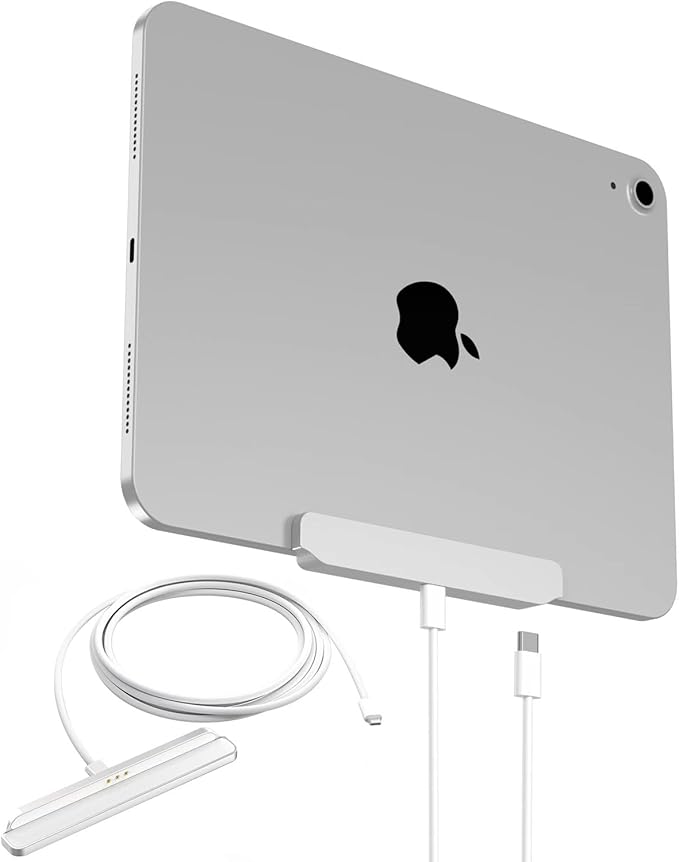 Magnetic Wireless Charger for iPad 10th Generation iPad (A16) Only 18W Fast Charging Smart Connector Alloy Wireless Charging Pad with USB-C Cord Cable