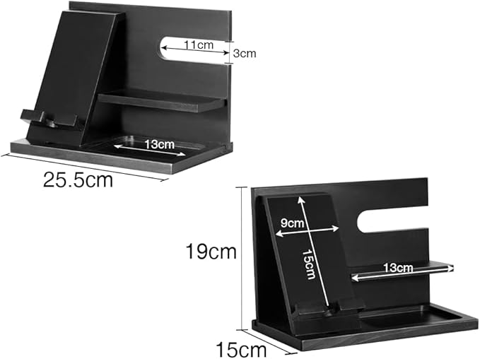 Gifts for Men Christmas Wood Phone Docking Station Mens Gifts for Birthday or Gifts for Dad Fathers Day Desk Workspace Organizer Nightstand Organizer Key for Wallet &amp Watch Holder Husband Chris