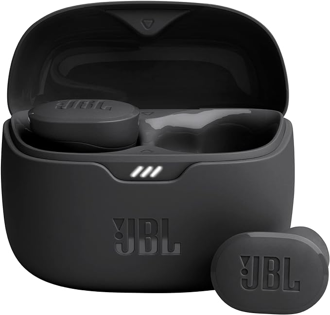 JBL Tune Buds - True wireless Noise Cancelling earbuds JBL Pure Bass Sound Bluetooth 5.3 4-Mic technology for Crisp Clear Calls Up to 48 hours of battery life Water and dust resistant (Black)