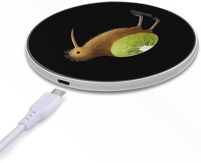 Kiwi Bird Fast Portable Charger 10W Funny Graphic Phone Charging Pad with USB Cable