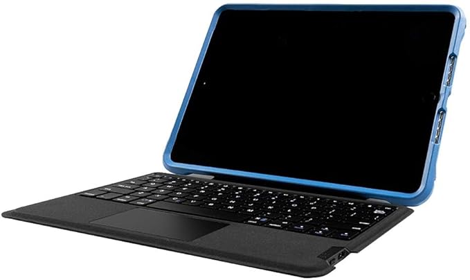 OtterBox UnlimitEd SERIES Case with Keyboard Folio + Screen Protector for iPad 7th 8th &amp 9th Gen (10.2 Display - 2019 2020 &amp 2021 version) - Non-retail/Ships in Polybag - Clear/Black