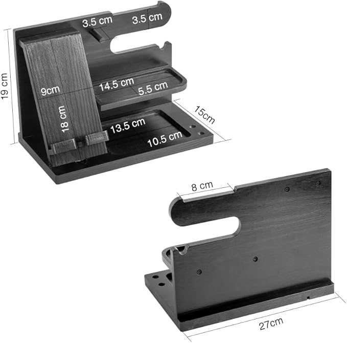 Gifts for Men Bedside Organiser Wood Phone Docking Station Dad Birthday Gifts for Him Nightstand Key Wallet Watch Stand Mens Gifts for Xmas Presents for Dad Husband Boyfriend Anniversary &amp Christm