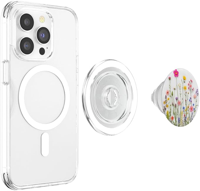 Mixed Flower Bouquet Floral Pattern PopSockets PopGrip for MagSafe