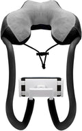 Neck Pillow Phone HolderLazy Gooseneck Cell Phone Stand with 360 ClipUniversal Mobile Phone Tablet Stand for iPhone 15 14/14 Pro Max/13 (Black)