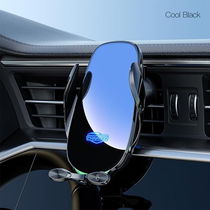 Car Phone Holder with Wireless Charging | Compatible with MagSafe | Adjustable &amp Secure Mount for All Smartphones