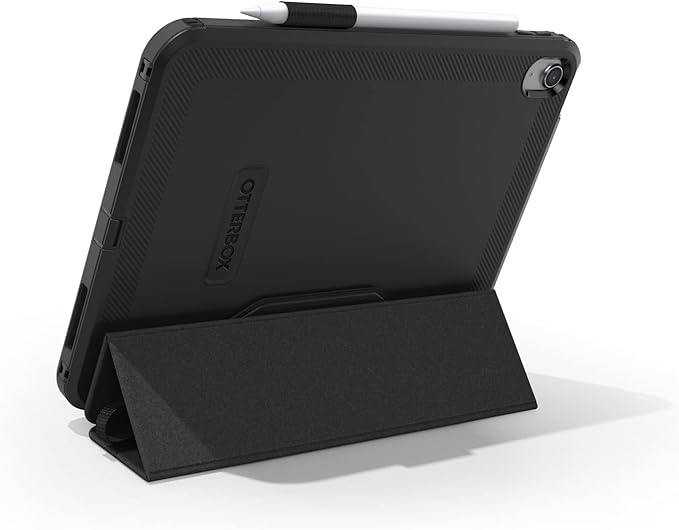 OtterBox Defender Series for Business (Screenless Edition) W/Folio for iPad 10th Gen (ONLY) - Black (Non-Retail Packaging)
