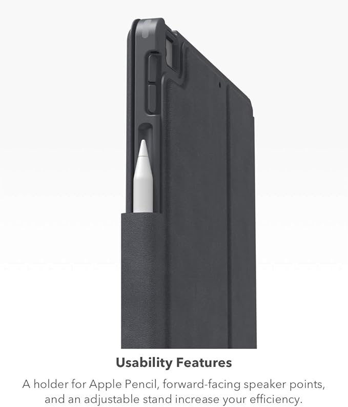ZAGG Pro Keys Detachable Case and Wireless Keyboard for iPad Air 11 (M3)/ (M2)/ 10.9 (Gen 4 Gen 5) - Bluetooth Pairing Backlit Laptop-Style Keys Apple Pencil Holder Black