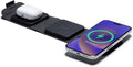 mophie Wireless 3 in 1 Travel Magnetic Wireless Charging Station Multiple Devices Compatible with Apple iPhones Google Samsung Devices AirPods BYO Watch Charger. (Watch Charger not Included)