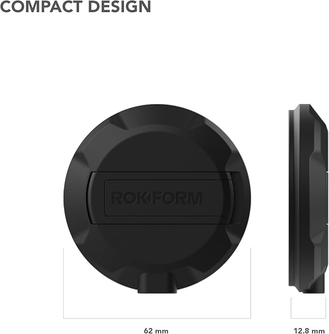 Rokform Magnetic Wireless Charger with Stand Includes USB-C to USB-C Cable (Black)