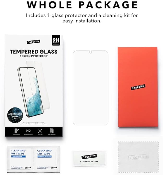 CASETiFY Screen Protector for Galaxy S22 2.5D Full Screen Tempered Glass