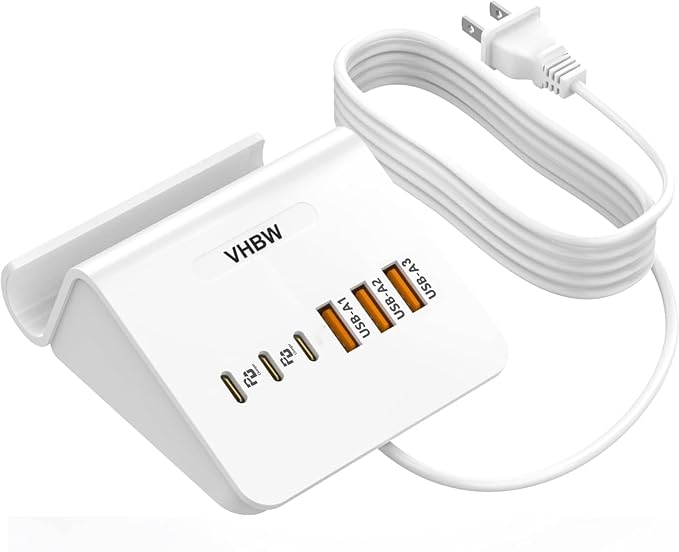 Fast Charging USB-3A3C-White