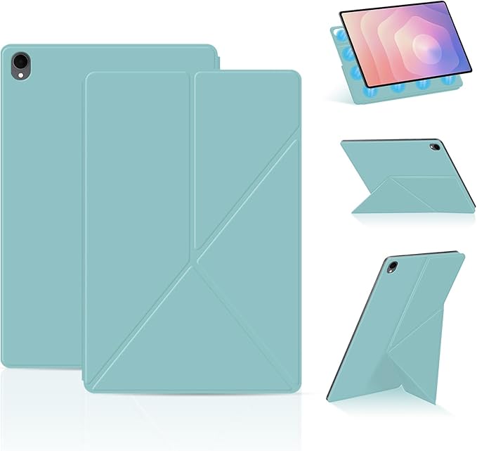 for Samsung Galaxy Tab S11 Case 11 inch Magnetic Attachment | Auto Wake/Sleep | Multi-Viewing Angles | Slim Light Shell Cover | Compatible with Samsung Galaxy Tab S11 | Light Green