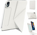 for iPad mini 7 A17 Pro Case(2024)iPad mini 7th/6th Slim Powerful Magnetic Case4 Standibg AnglesVertical Stand Coverwith Auto Wake/Sleep and with Pencil Holder - Cream White