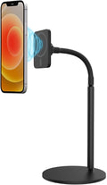 TALK WORKS Magnetic Desktop Mount Compatible w/iPhone 15/15 Pro/15 Pro Max 14/14 Plus/14 Pro/14 Pro Max 13/13 Mini/13 Pro/13 Pro Max 12/12 Mini/Pro/Max MagSafe iPhone Case-Black (Does Not Charge)