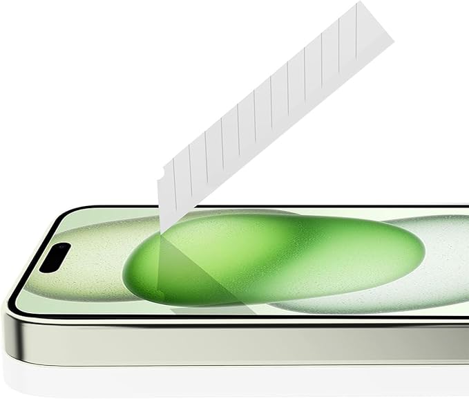 ITSKINS Hybrid // Glass Cell Phone Screen Protector with Eco-Friendly Alignment Tool Tempered Glass Scratch Resistant Bubble Free - iPhone 15