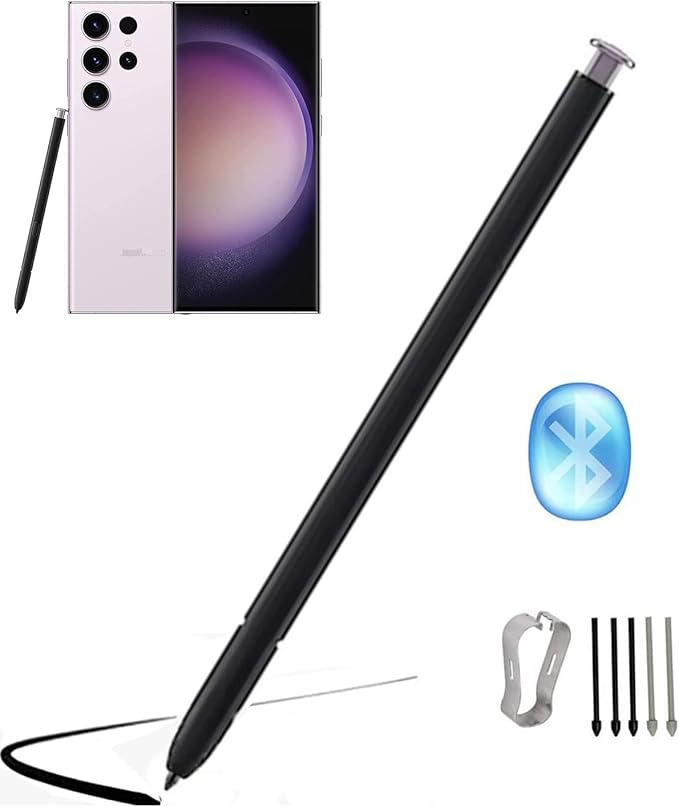 S23 Ultra Stylus Pen (WithBluetooth) Replacement for Samsung Galaxy S23 Ultra 5G Touch Stylus Pen S Pen Replacement Tips/Nibs (Lavender)