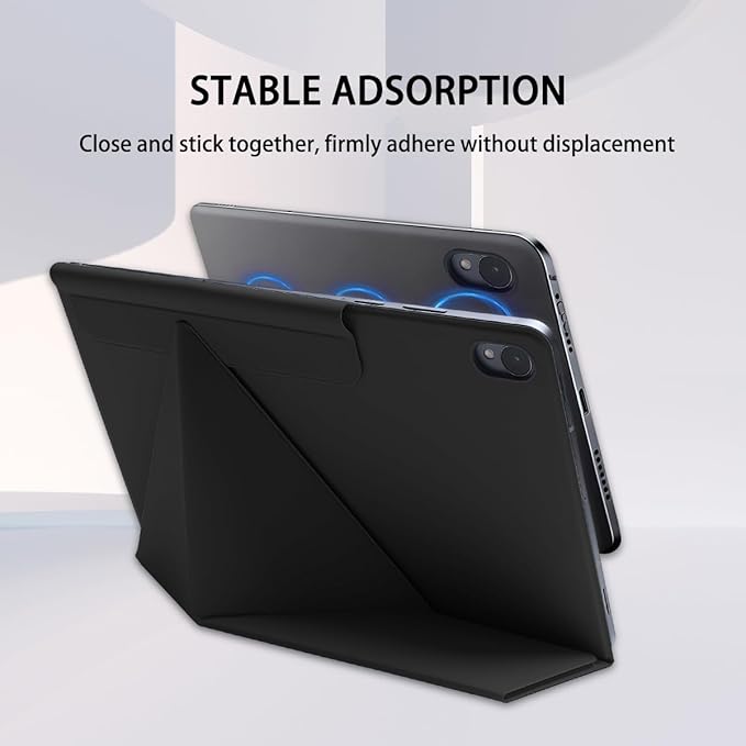 Magnetic Case for Samsung Galaxy Tab S11 (11) 2025 - Model SM-X730/SM-X736 Tablet with S-Pen Holder Auto Wake/Sleep Smart Tablet Cover Black