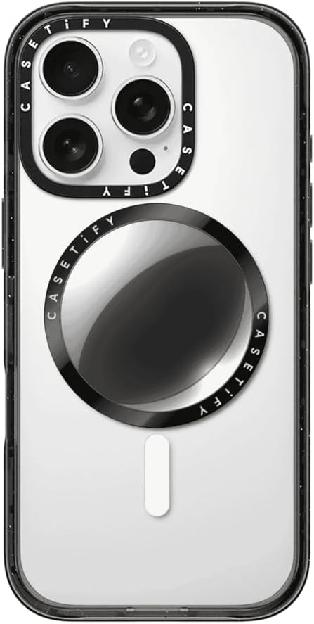 CASETiFY Snappy Grip Stand Compatible with Magsafe - Fisheye - Silver Mirror