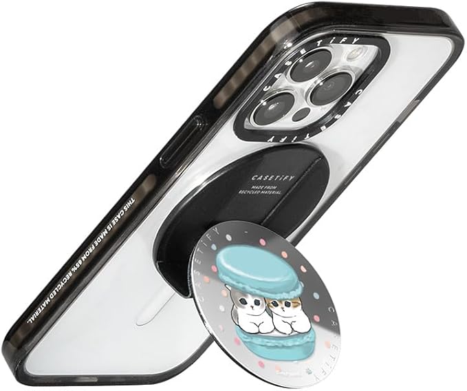 CASETiFY Snappy Grip Stand Compatible with Magsafe - Chef's Special - Silver Mirror