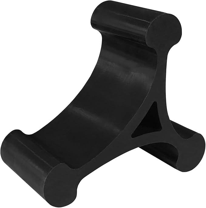 Skalene Phone Stand - 100% Silicone Rubber Adjustable Phone Holder Prop Rest - Desk Office Home Kitchen Accessory (Stealth Black)