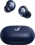 soundcore by Anker Space A40 Auto-Adjustable Active Noise Cancelling Wireless Earbuds Reduce Noise by Up to 98% 50H Playtime Hi-Res Sound Comfortable Fit App Customization Wireless Charge (Blue)