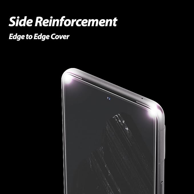 Whitestone DOME GLASS [Perfect Full Coverage] Tempered Glass Screen Protector for Google Pixel 8 with UV lamp [2Pack]
