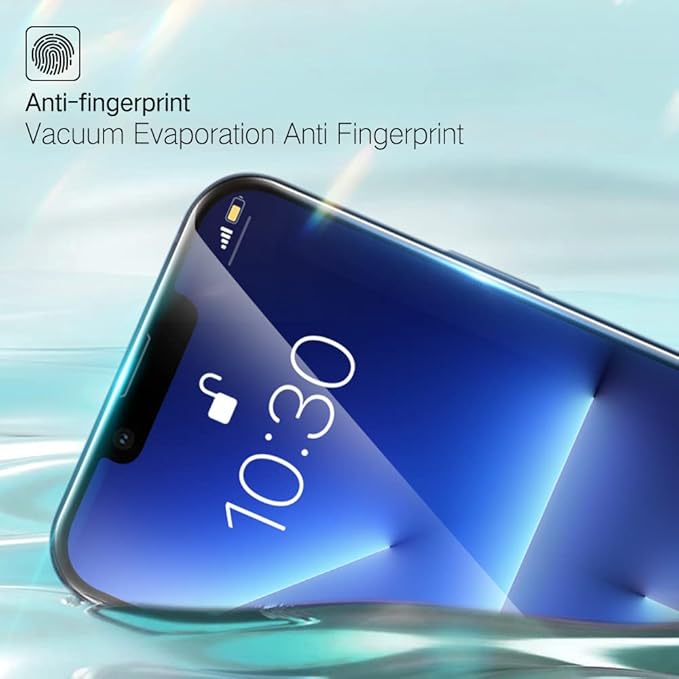 PERFECTSIGHT Sapphire Anti Blue Light Screen Protector Designed for iPhone 13 Pro/iPhone 13 [Medical-Grade Eye Protection] HD Filter 6 Radiations Shatterproof Diamond Hard Tempered Glass (6.1 inch)