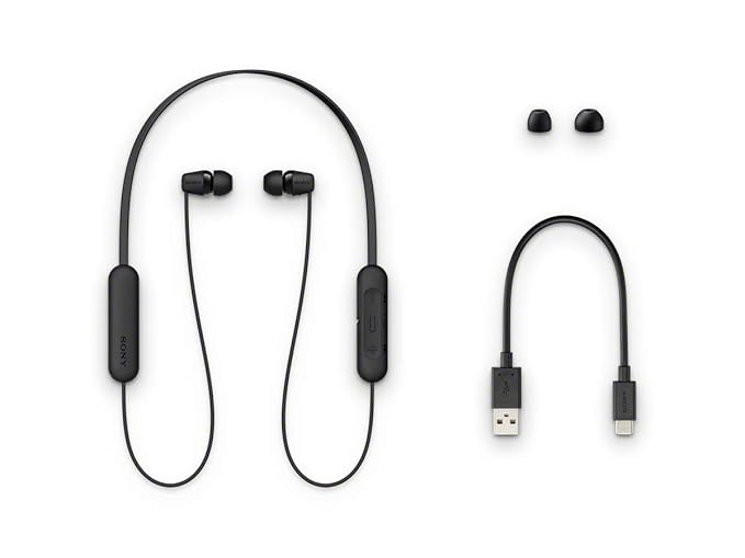 SONY WI-C200 Wireless Bluetooth Headphones - Black