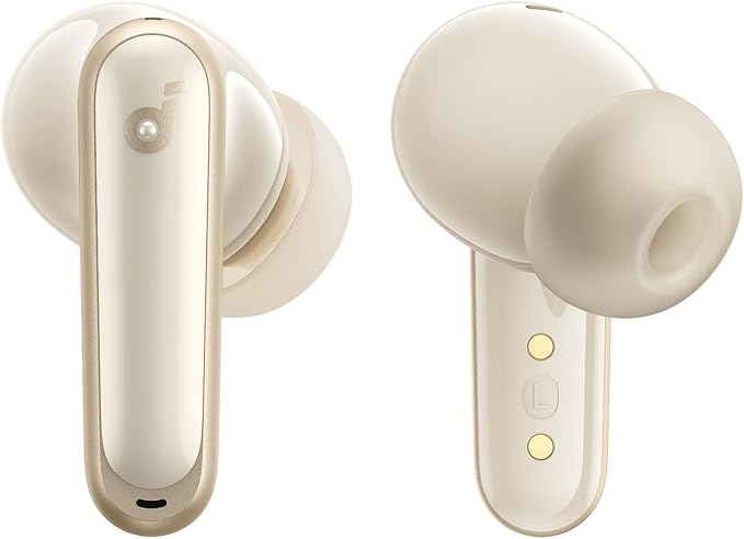 Soundcore P40i by Anker Noise Cancelling Wireless Earbuds Adaptive Noise Cancelling to Environments Heavy Bass 60H Playtime 2-in-1 Case and Phone Stand IPX5 Wireless Charging Bluetooth 5.3