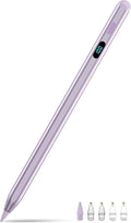 Pencil for iPad with Magnetic&amp5 Extra TipsUSB-C Faster ChargeStylus Pen Compatible with iPad 6-11th/A16Air M3/M2/3-5thPro M4&ampM5/11/12.9/13inchMini 5th-7th/A17Pro(Purple)