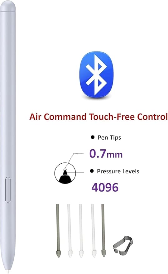 S Pen Tab S10 Pen (WithBluetooth) for Samsung Galaxy Tab S10+/S10 Ultra Stylus Pen Tab S9/S9+/S9 Ultra Stylus PenAir Command for Personalized Actions (S Pen-Blue)