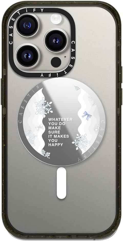 CASETiFY Snappy Grip Stand Compatible with Magsafe - First Snow - Silver Mirror