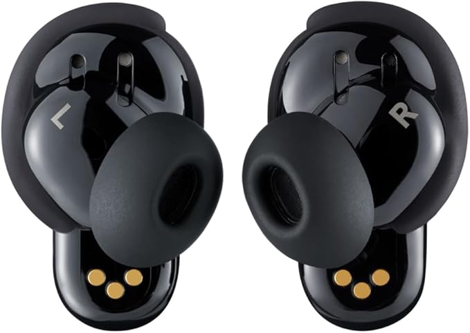 Bose QuietComfort Ultra Bluetooth Earbuds Wireless Earbuds with Spatial Audio and World-Class Active Noise Cancellation Deep Bass Up to 6 Hours of Playtime Black