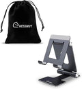 Chessnut Dual Folding Cell Phone Stand Fully Adjustable Foldable Desktop Phone Holder Cradle Dock Compatible with Phone 13 12 11 Pro Xs Xs Max Xr X 8 Nintendo Switch Tablets (7-10) All Phones