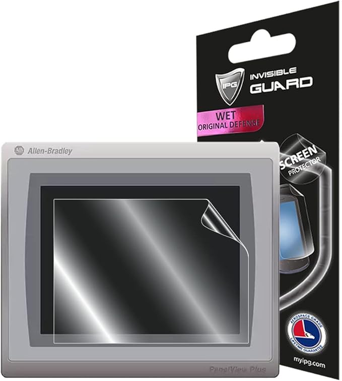 IPG For Allen Bradley PanelView Plus 7 Standard Screen Protector Hydrogel Invisible Ultra HD Clear Film Anti Scratch Skin Guard - Smooth/Self-Healing/Bubble -Free (10 Inches Touch)