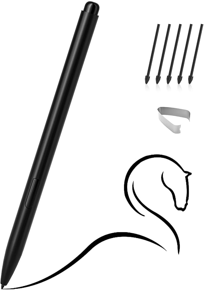 Ciscle Magnetic EMR Stylus Compatible with Remarkable 2 Replacement Digital Pen with Eraser 4096 Pressure Levels Palm Rejection Tilt Support for Remarkable/Samsung/Wacom/Onyx EMR Devices-5 Tips