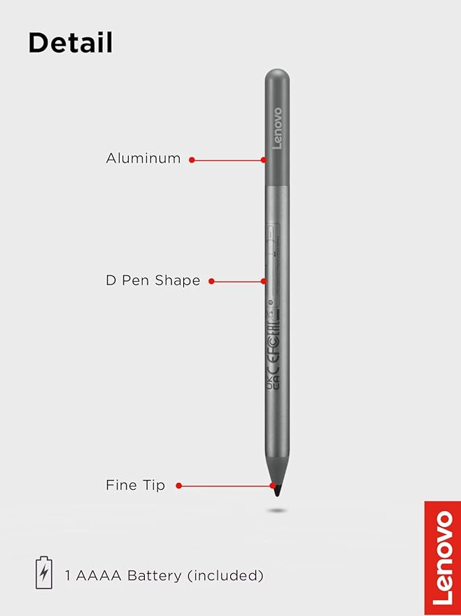 Lenovo USI Pen 2 Magnetic for Chromebooks Precision Tilt Feature Stylus Pencil AAAA Battery USI 2.0 Compatibility Perfect for Students Professionals and Creatives Home Office Essentials Art