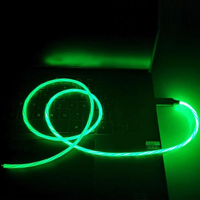 Green LED Flowing Type C to Type C