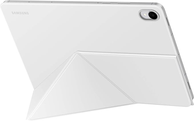 Samsung Galaxy Tab S11 Smart Book Cover Tablet Case Minimalist Style Slim and Sleek Foldable Stand US Version White